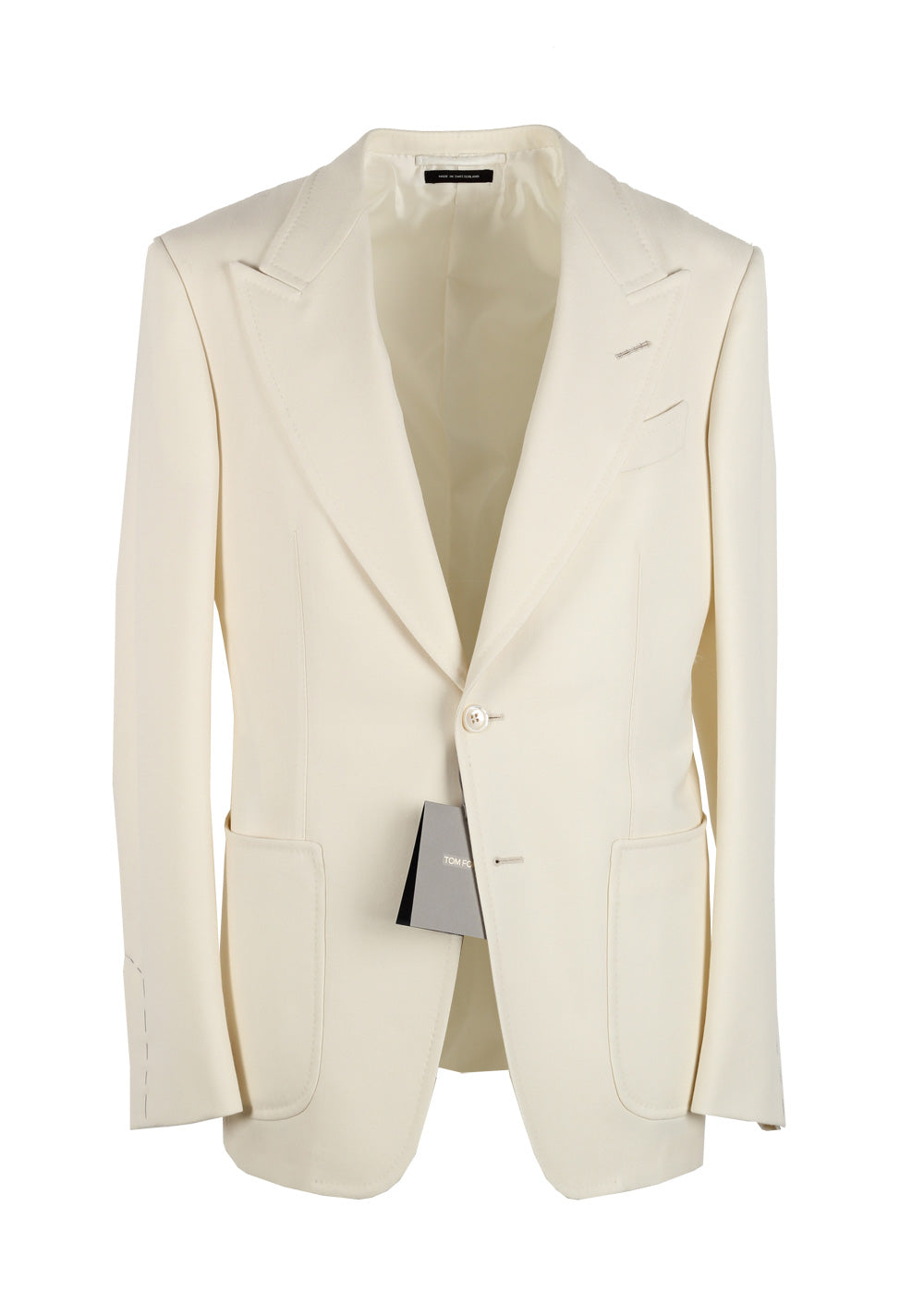 TOM FORD Windsor Off White Sport Coat Size 48 / 38R U.S. 100% Wool Fit A