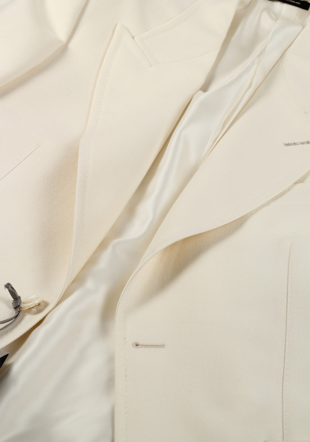 TOM FORD Windsor Off White Sport Coat Size 48 / 38R U.S. 100% Wool Fit A