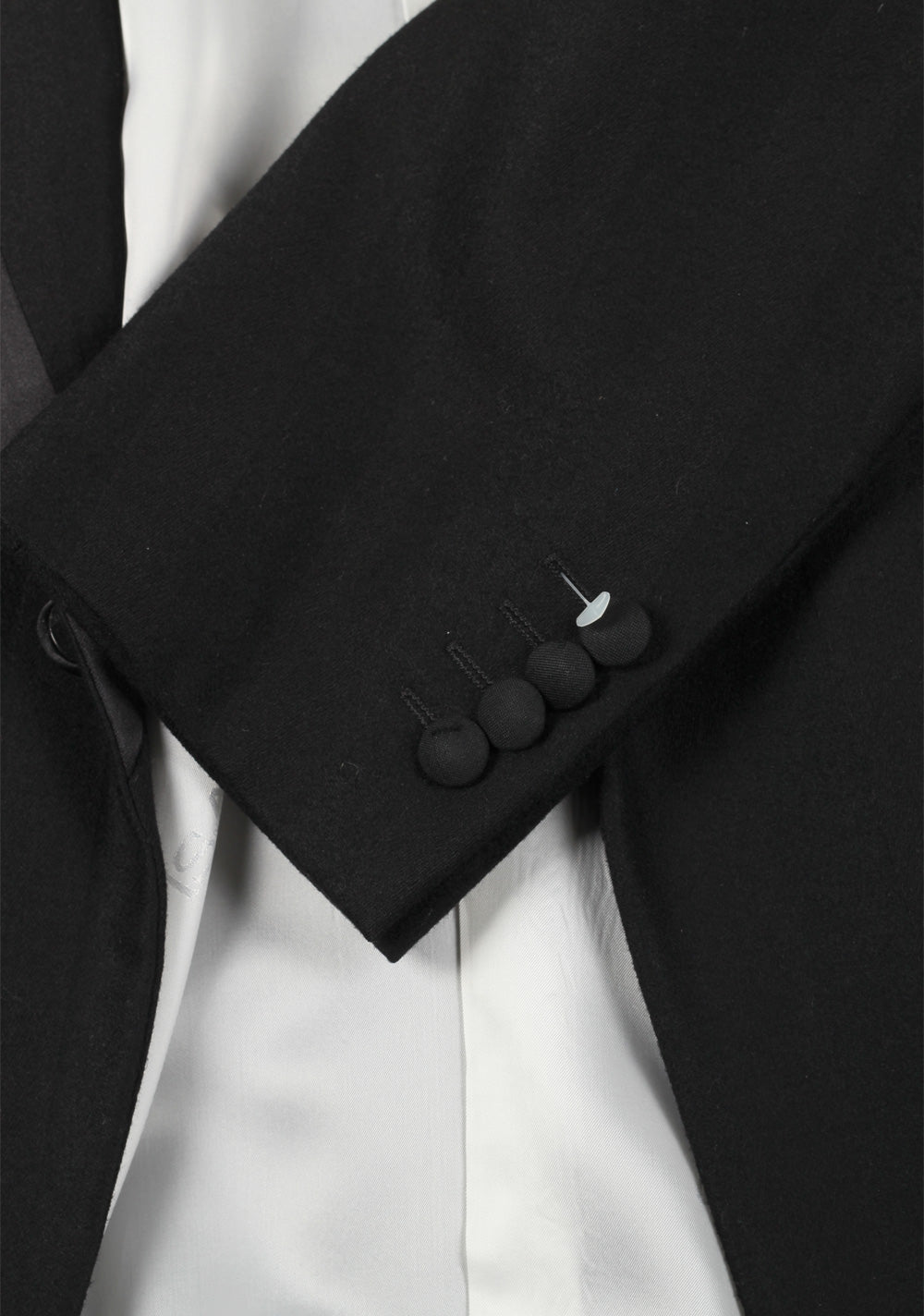 Isaia Black Tuxedo Smoking Suit Size 54L / 44L U.S. Base Vegas