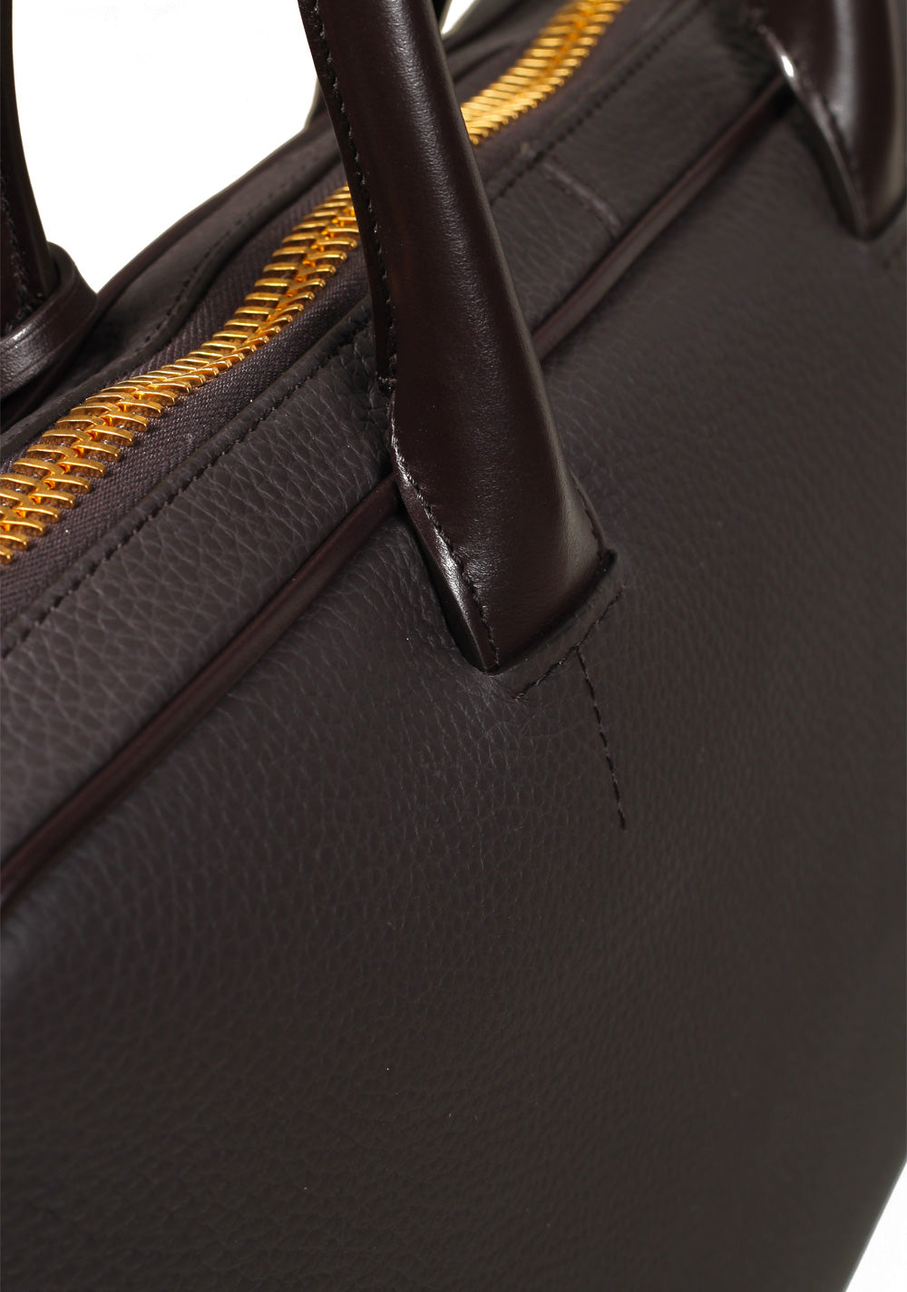 TOM FORD Zip Briefcase With Shoulder Strap Brown