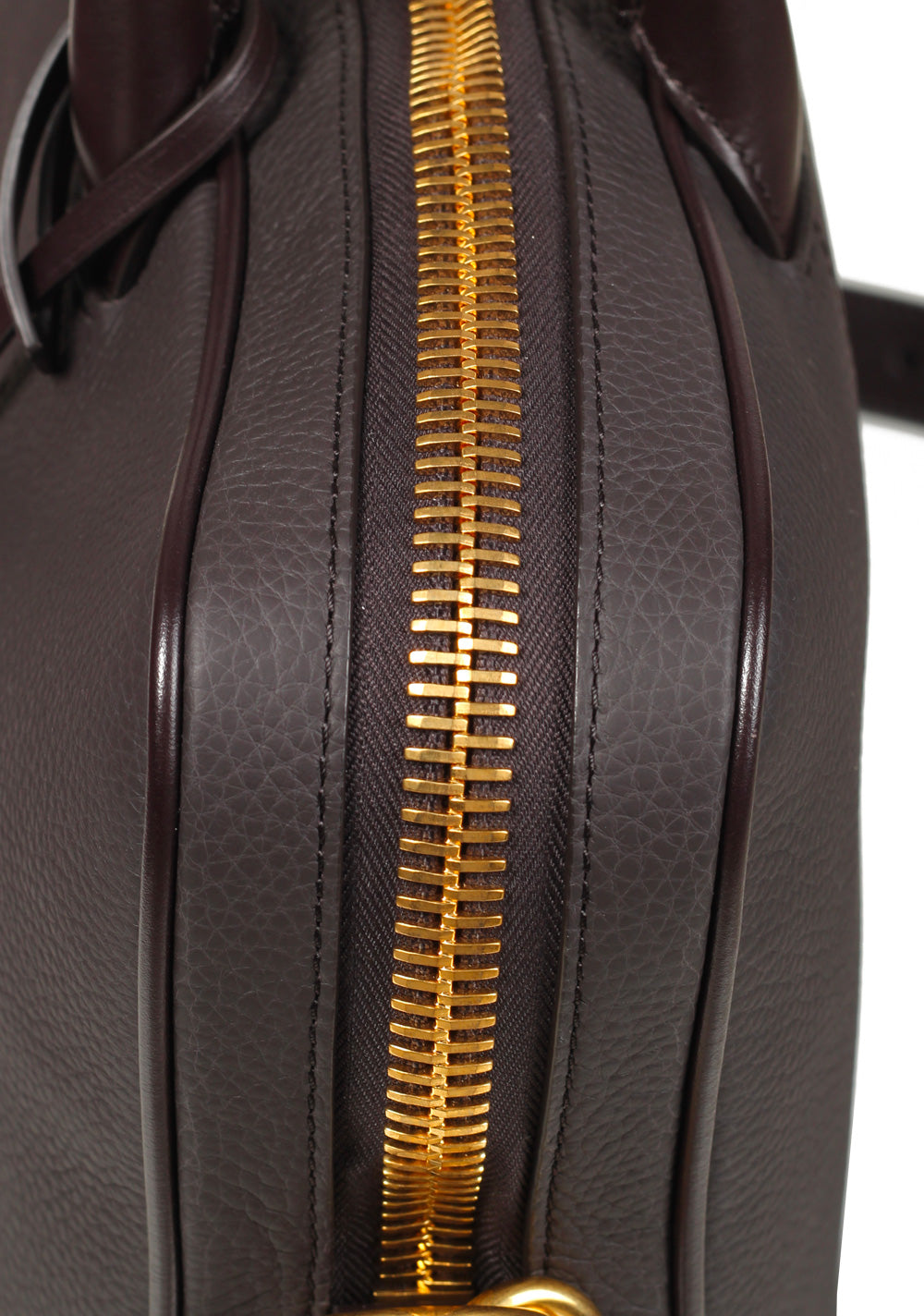 TOM FORD Zip Briefcase With Shoulder Strap Brown