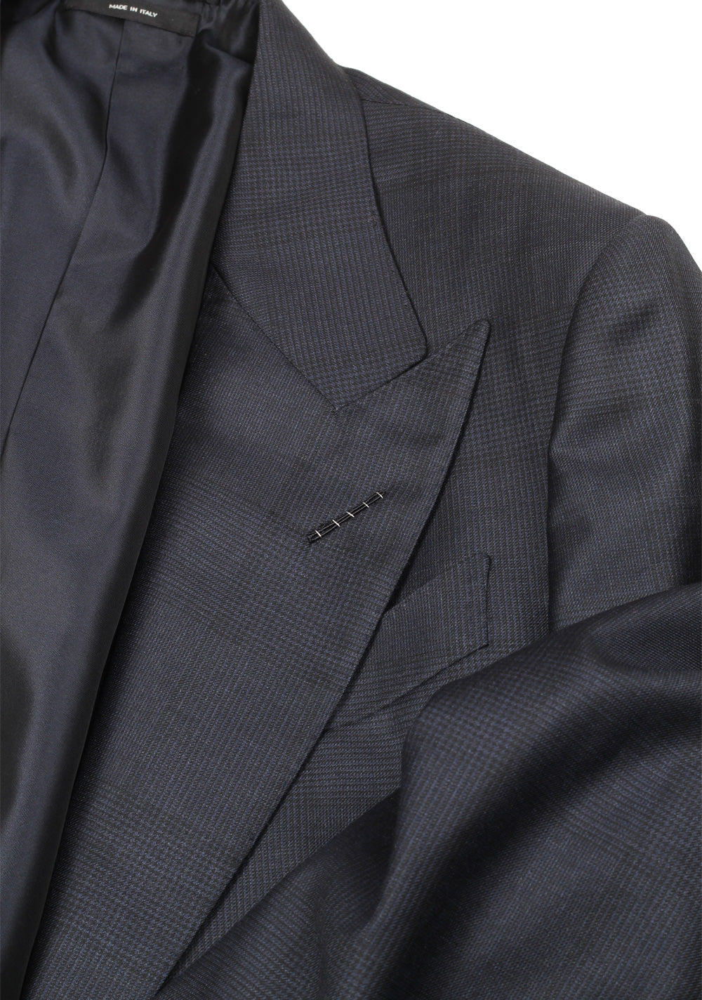 TOM FORD Spencer Checked Navy Suit Size 46 / 36R U.S. Wool Fit D