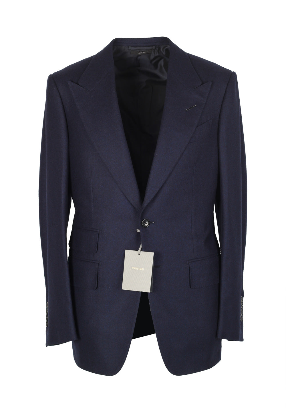 TOM FORD Windsor Solid Navy Suit Size 46 / 36R U.S. Wool Fit A