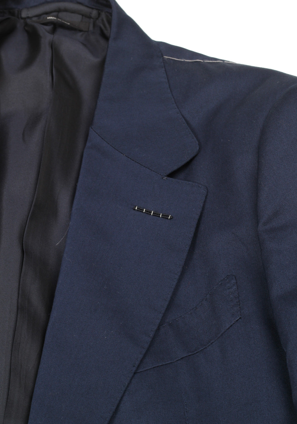 TOM FORD Spencer Solid Navy Suit Size 46 / 36R U.S. Cotton Fit D