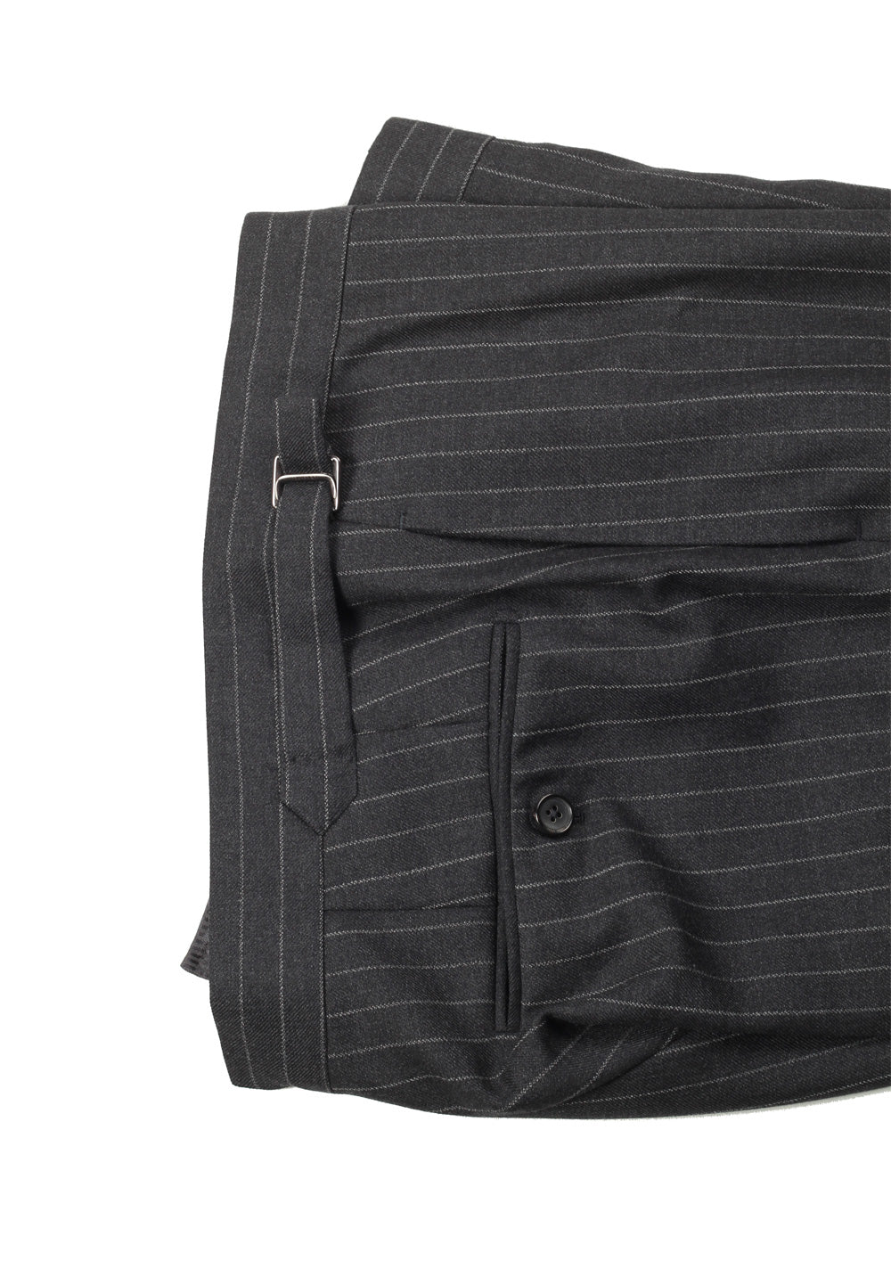 TOM FORD Shelton Double Breasted Striped Gray Suit Size 46 / 36R U.S. Wool