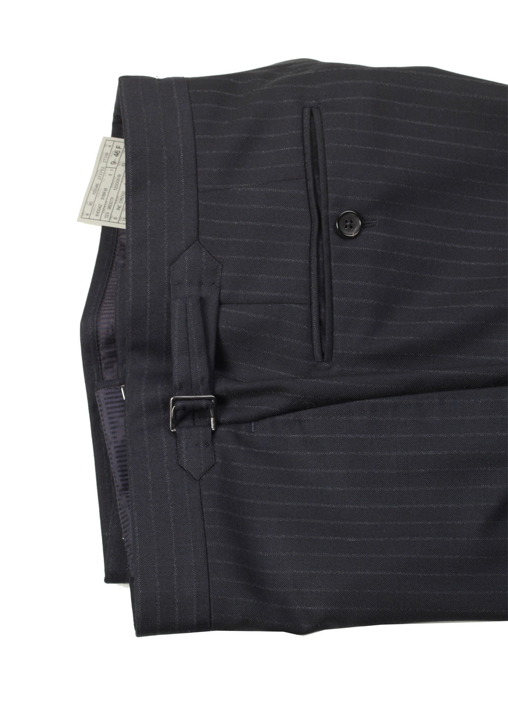 TOM FORD Spencer Double Breasted Striped Charcoal Suit Size 46 / 36R U.S. Wool Silk Mohair Fit D