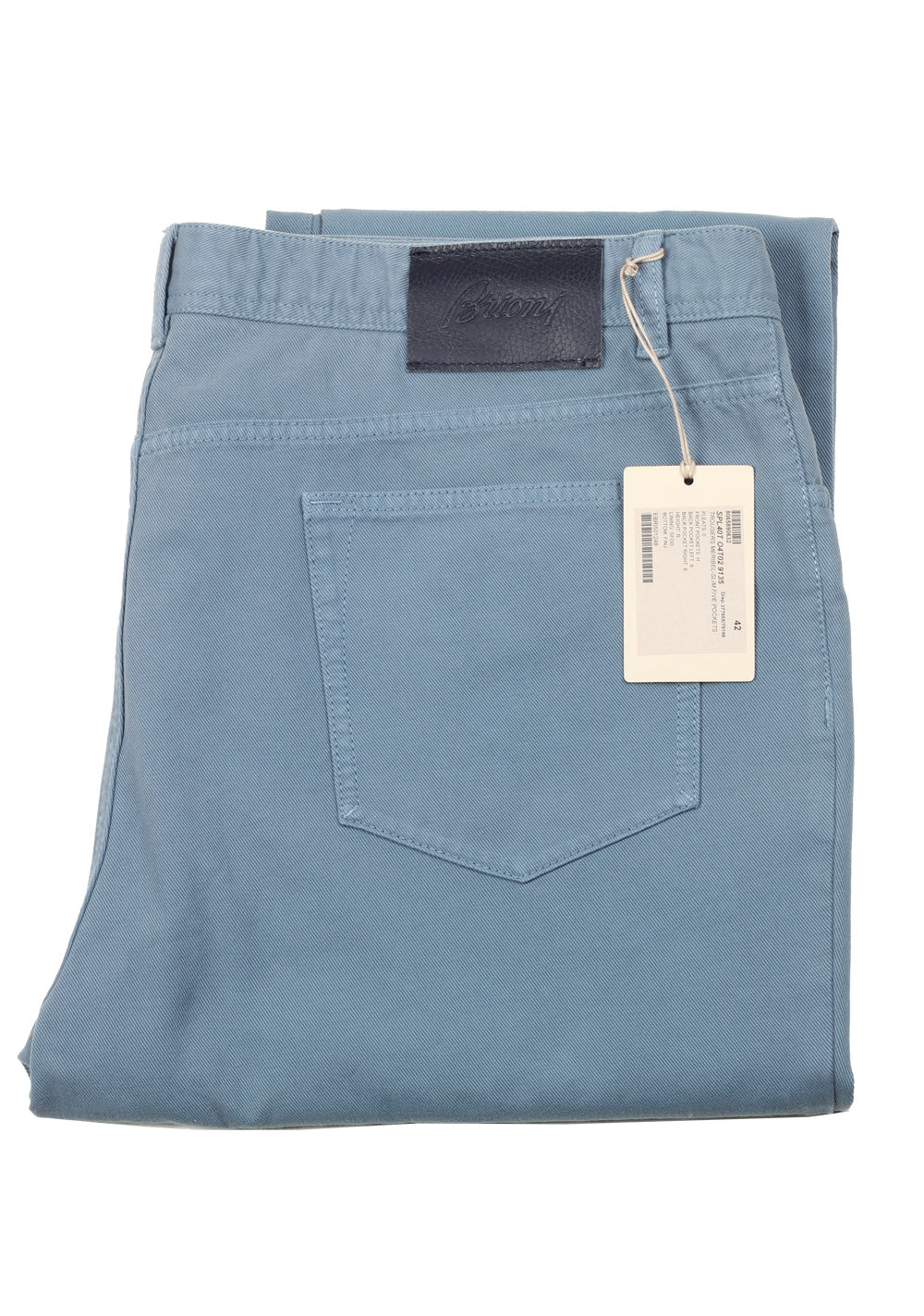 Brioni Blue SPL40T Trousers Size 58 / 42 U.S.