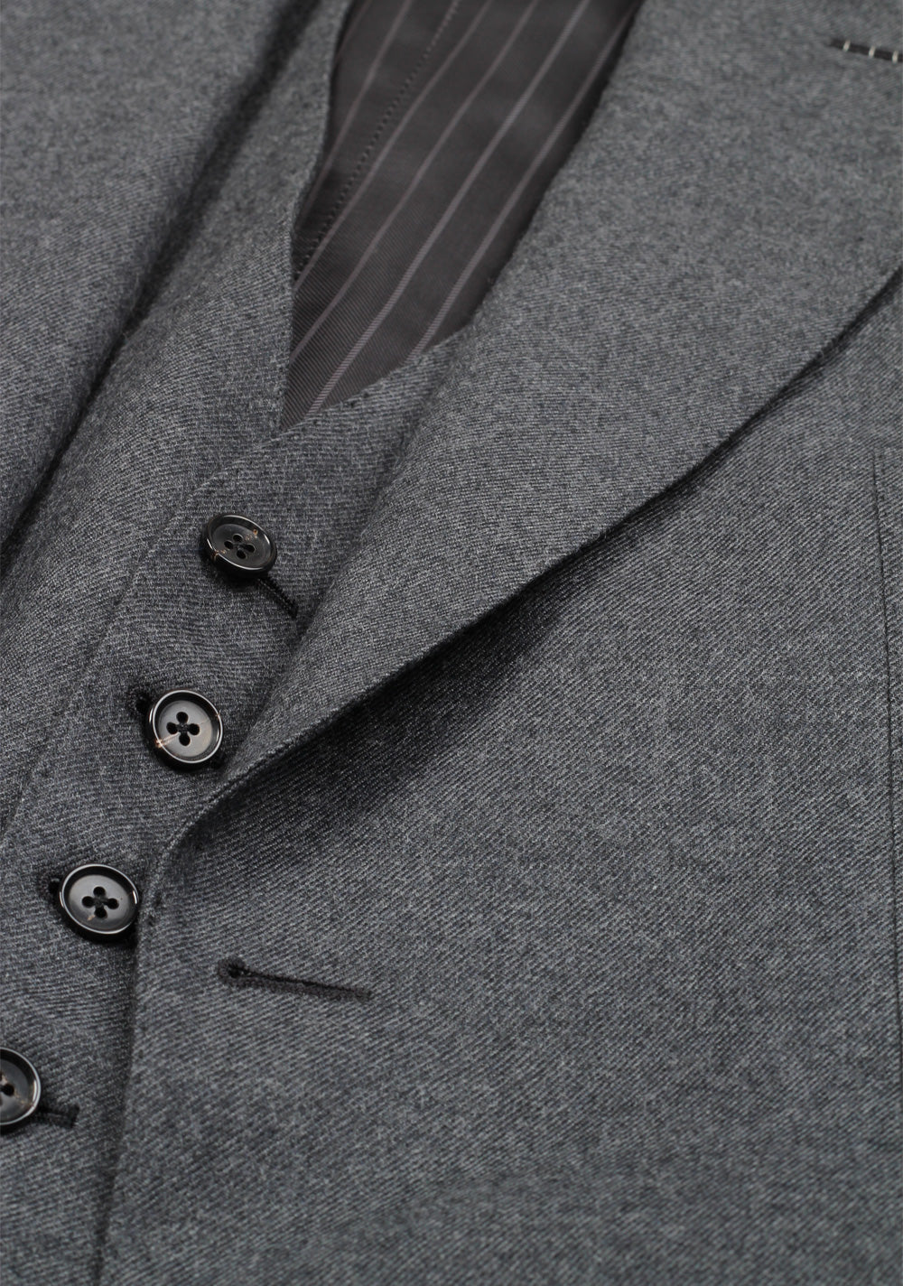 TOM FORD Shelton Solid Gray 3 Piece Suit Size 46 / 36R U.S. Wool