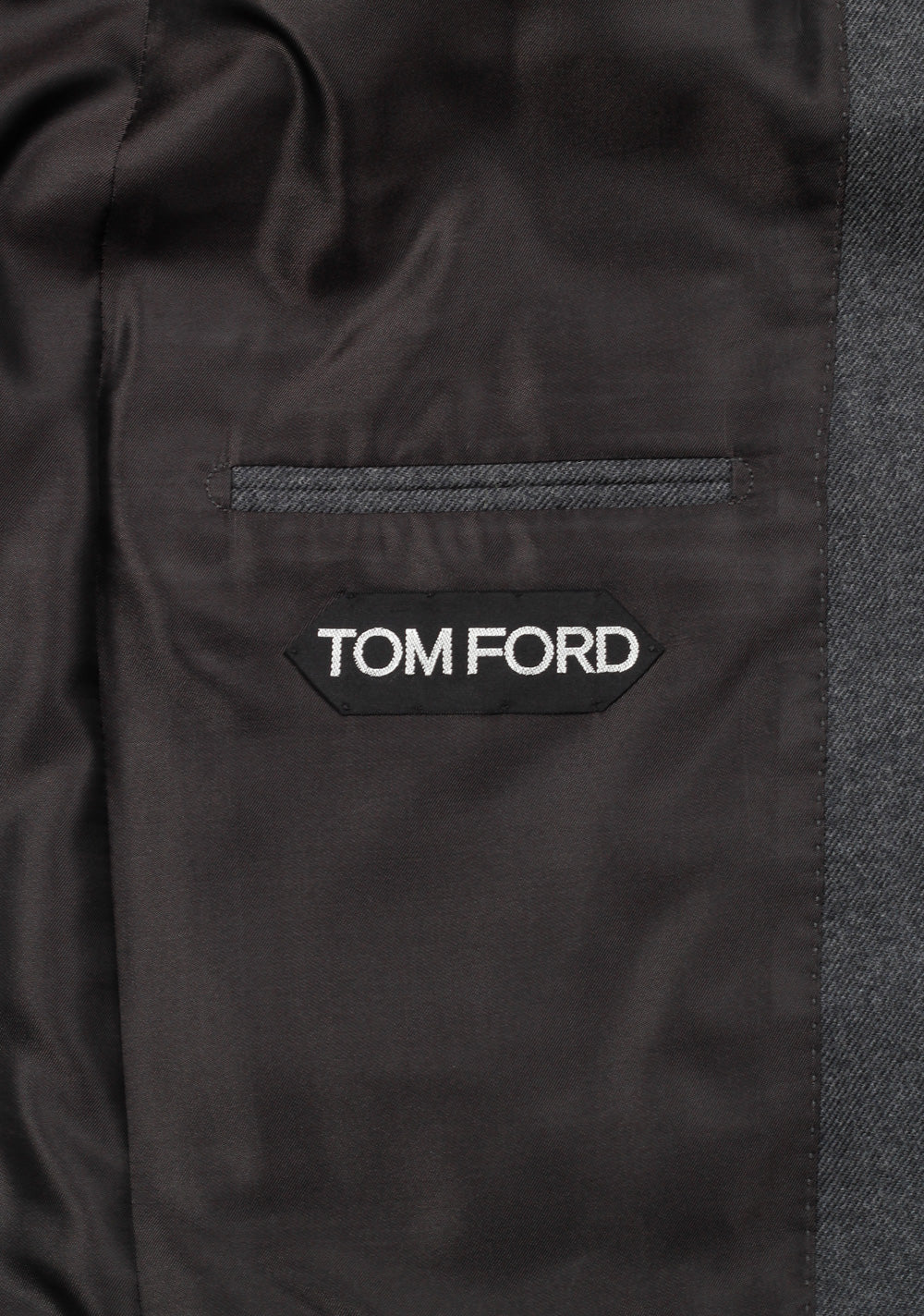 TOM FORD Shelton Solid Gray 3 Piece Suit Size 46 / 36R U.S. Wool