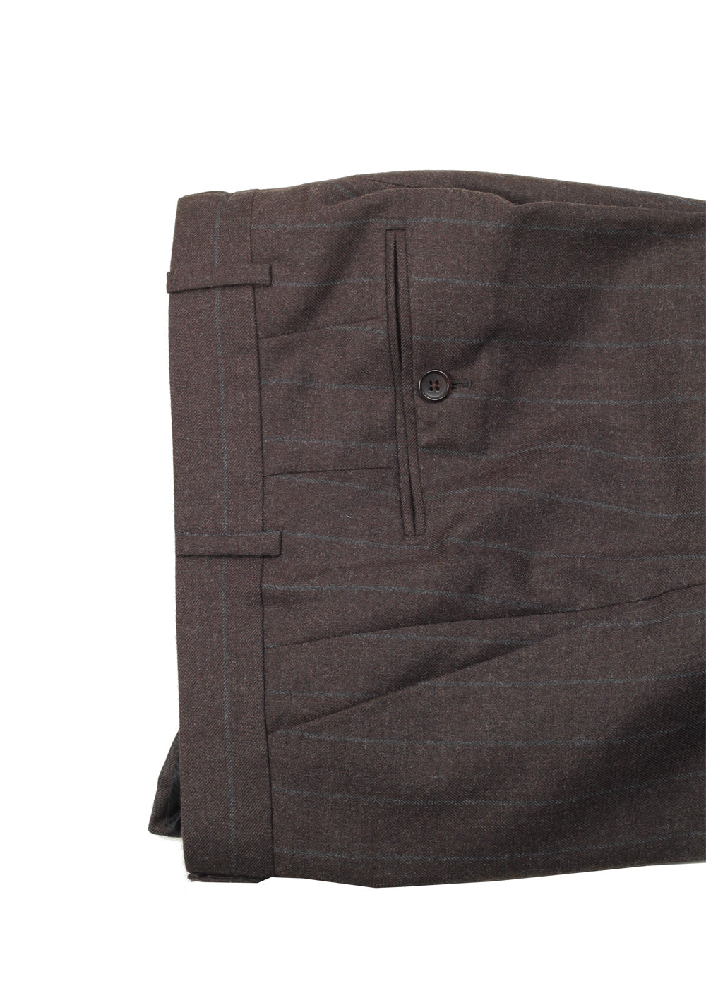TOM FORD Shelton Brown Striped 3 Piece Suit Size 46 / 36R U.S. Wool