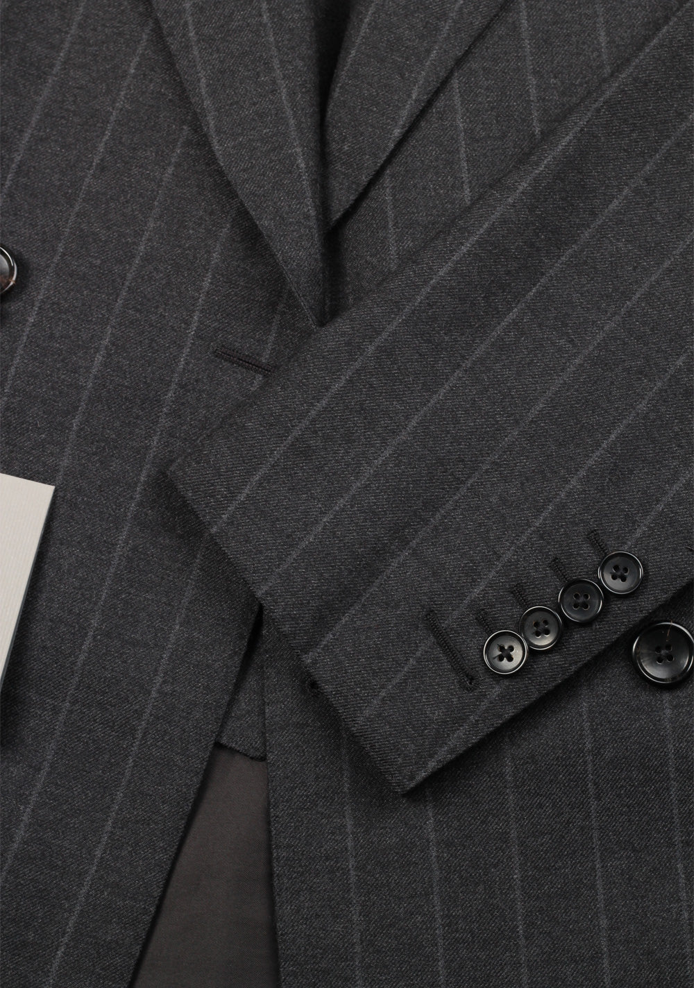 TOM FORD Shelton Double Breasted Striped Gray 3 Piece Suit Size 46 / 36R U.S. Wool