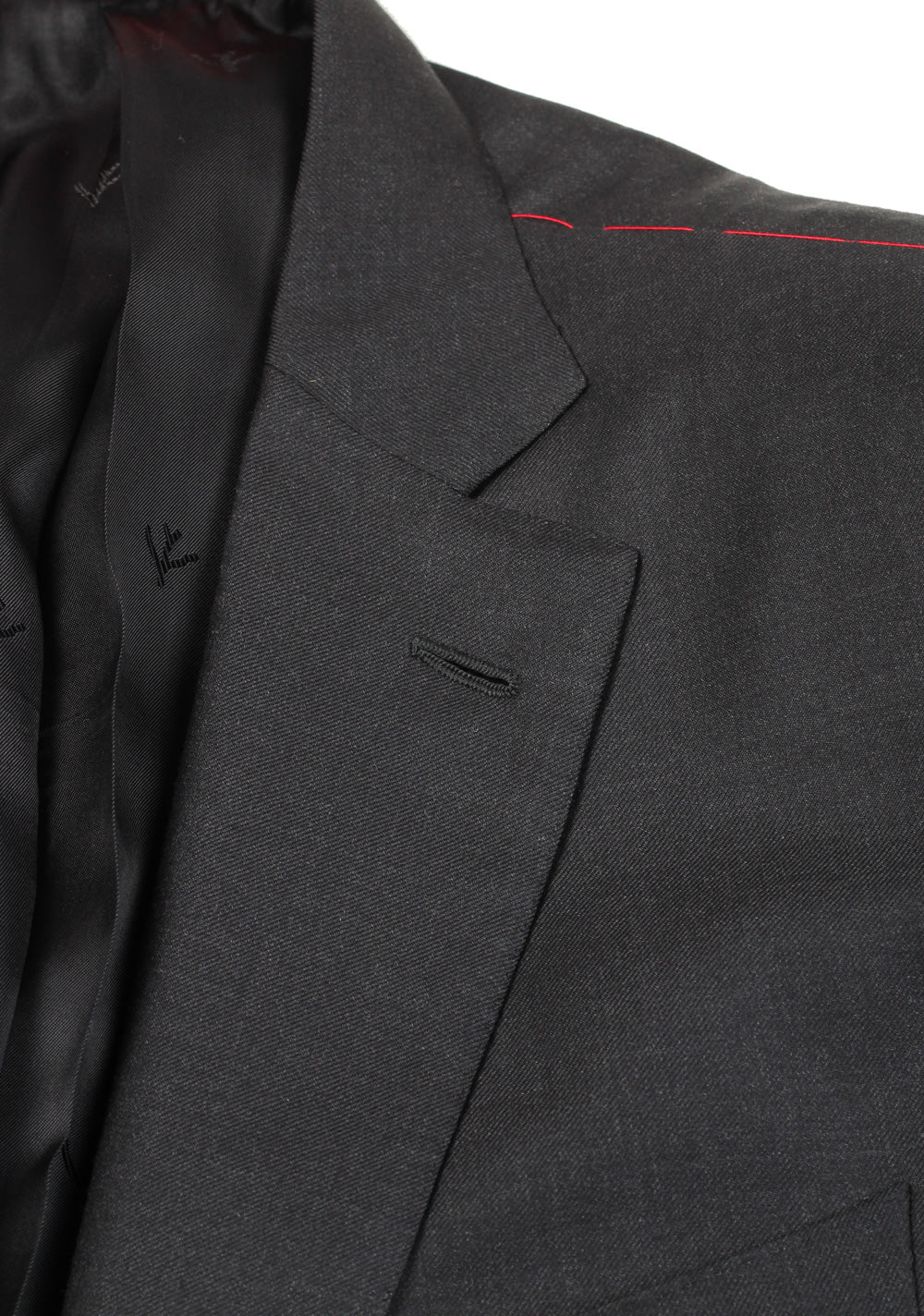 Isaia Charcoal Suit Size 50 / 40R U.S. Aquaspider