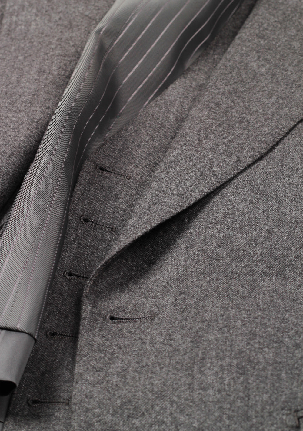 TOM FORD Shelton Gray Striped 3 Piece Suit Size 46 / 36R U.S. Wool