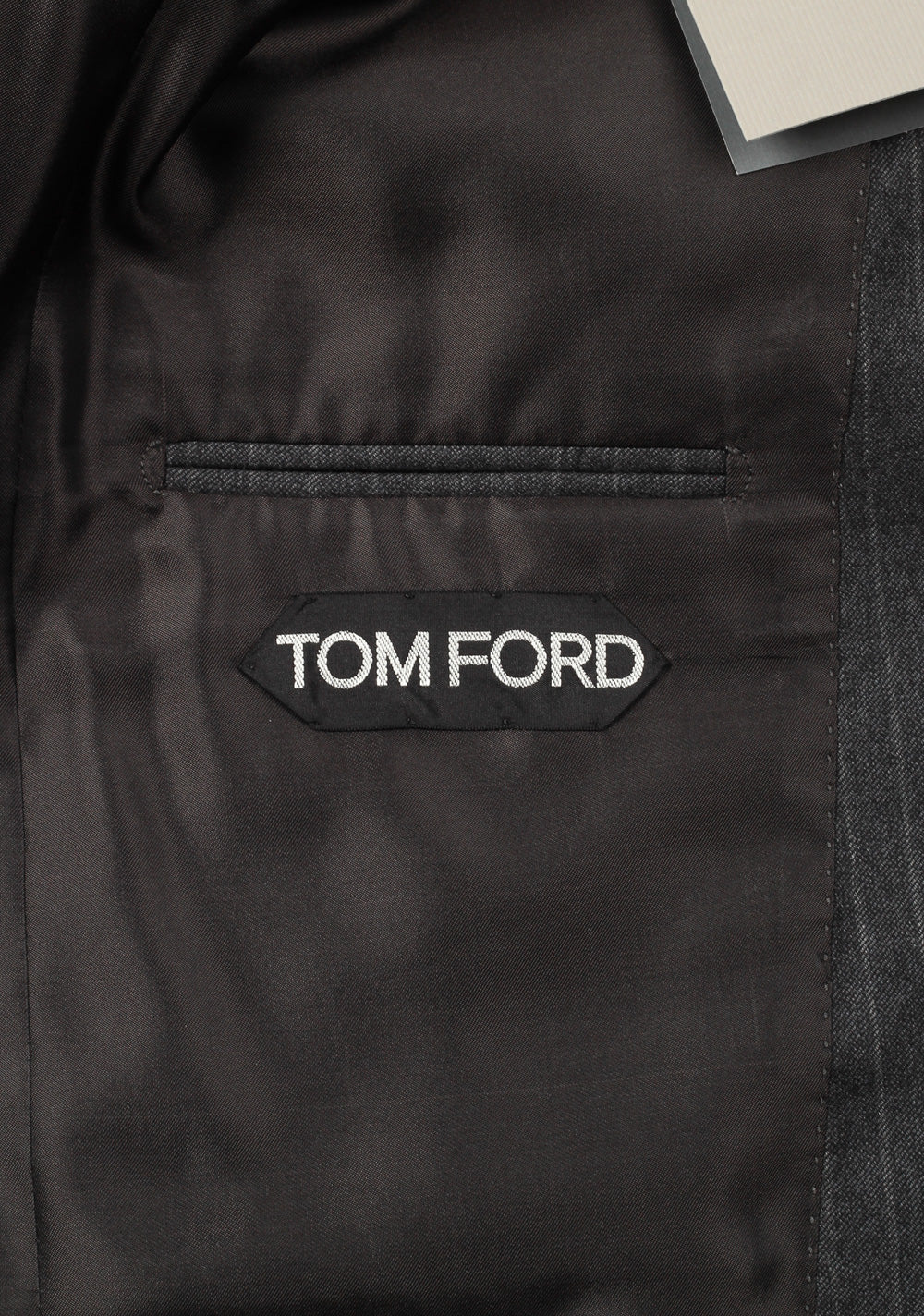 TOM FORD Shelton Gray Striped 3 Piece Suit Size 46 / 36R U.S. Wool