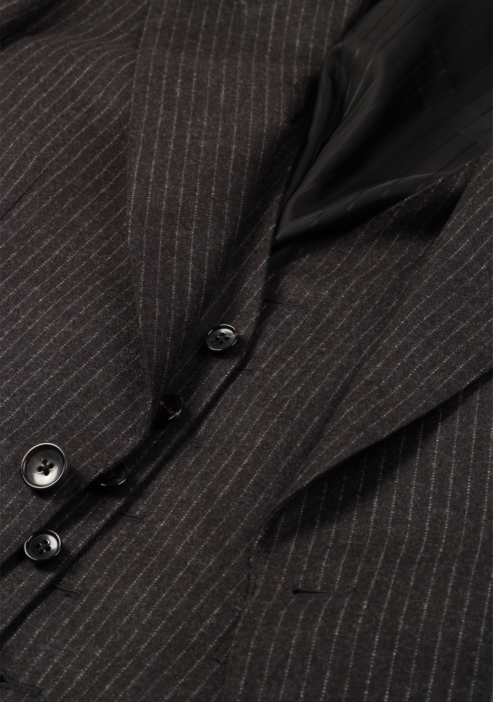 TOM FORD Shelton Gray Striped 3 Piece Suit Size 46 / 36R U.S. Wool