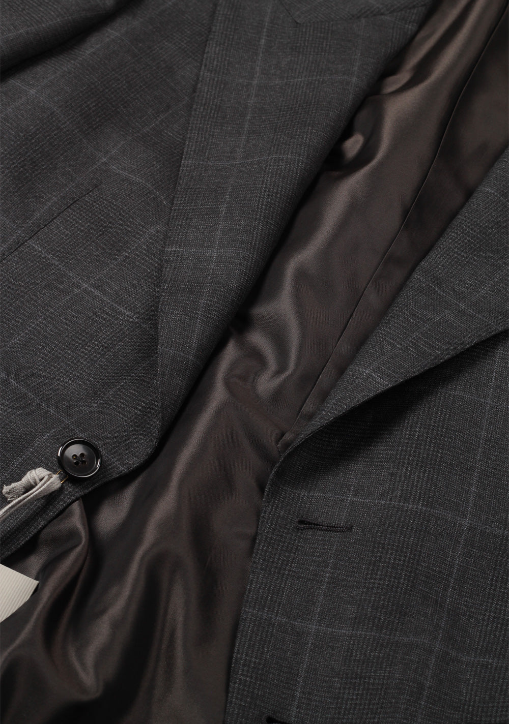 TOM FORD Shelton Checked Gray Suit Size 46 / 36R U.S. Wool Silk
