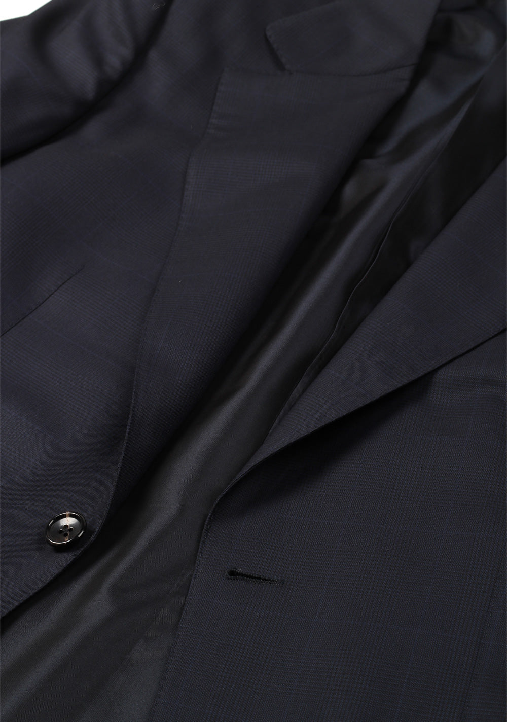 TOM FORD Spencer Checked Blue Suit Size 46 / 36R U.S. Wool Silk Fit D