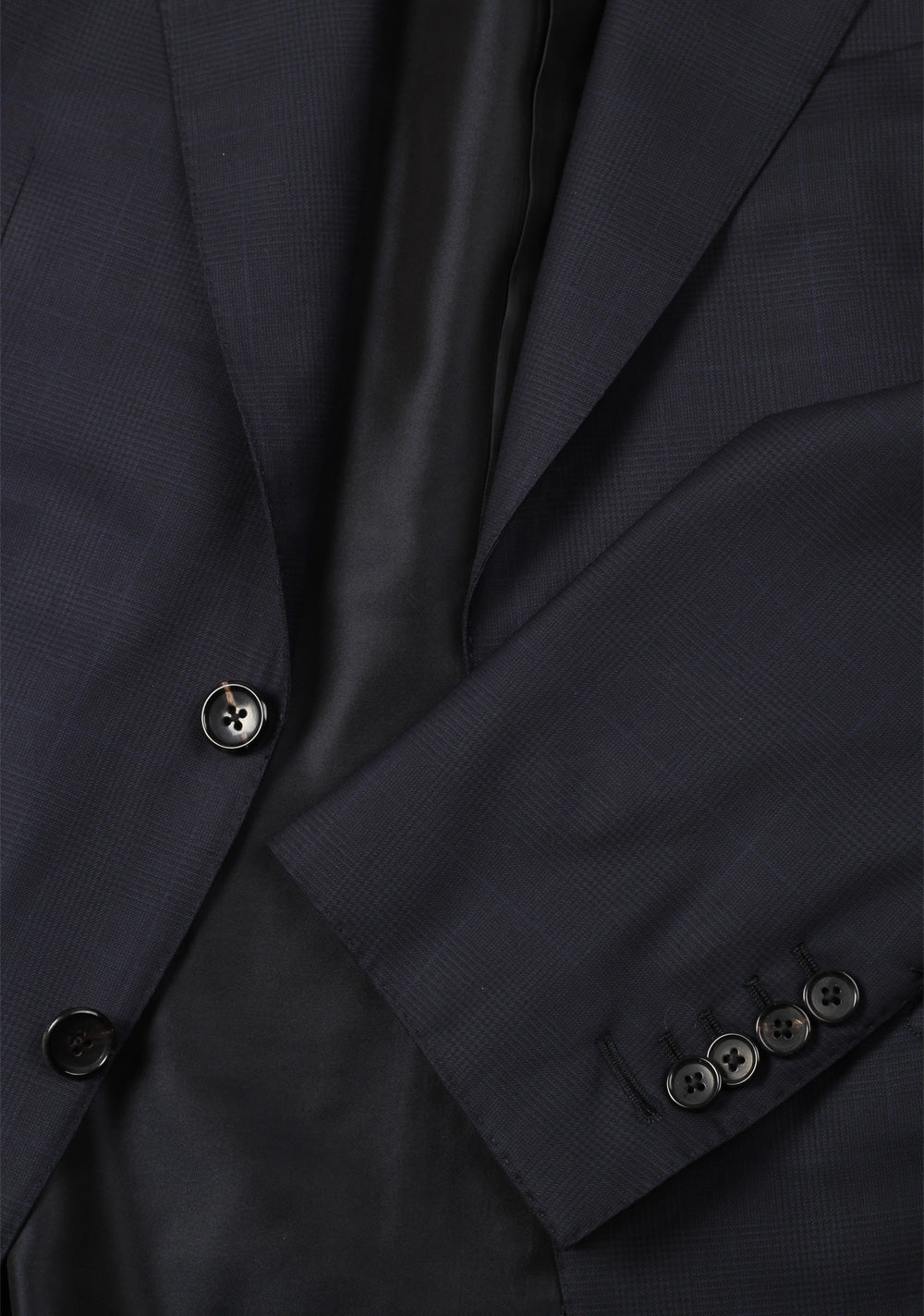TOM FORD Spencer Checked Blue Suit Size 46 / 36R U.S. Wool Silk Fit D