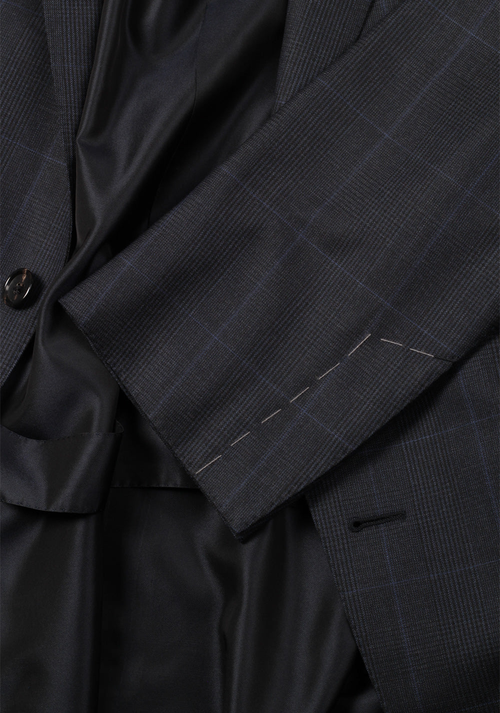 TOM FORD O'Connor Checked Blue Suit Size 54 / 44R U.S. Wool Fit Y