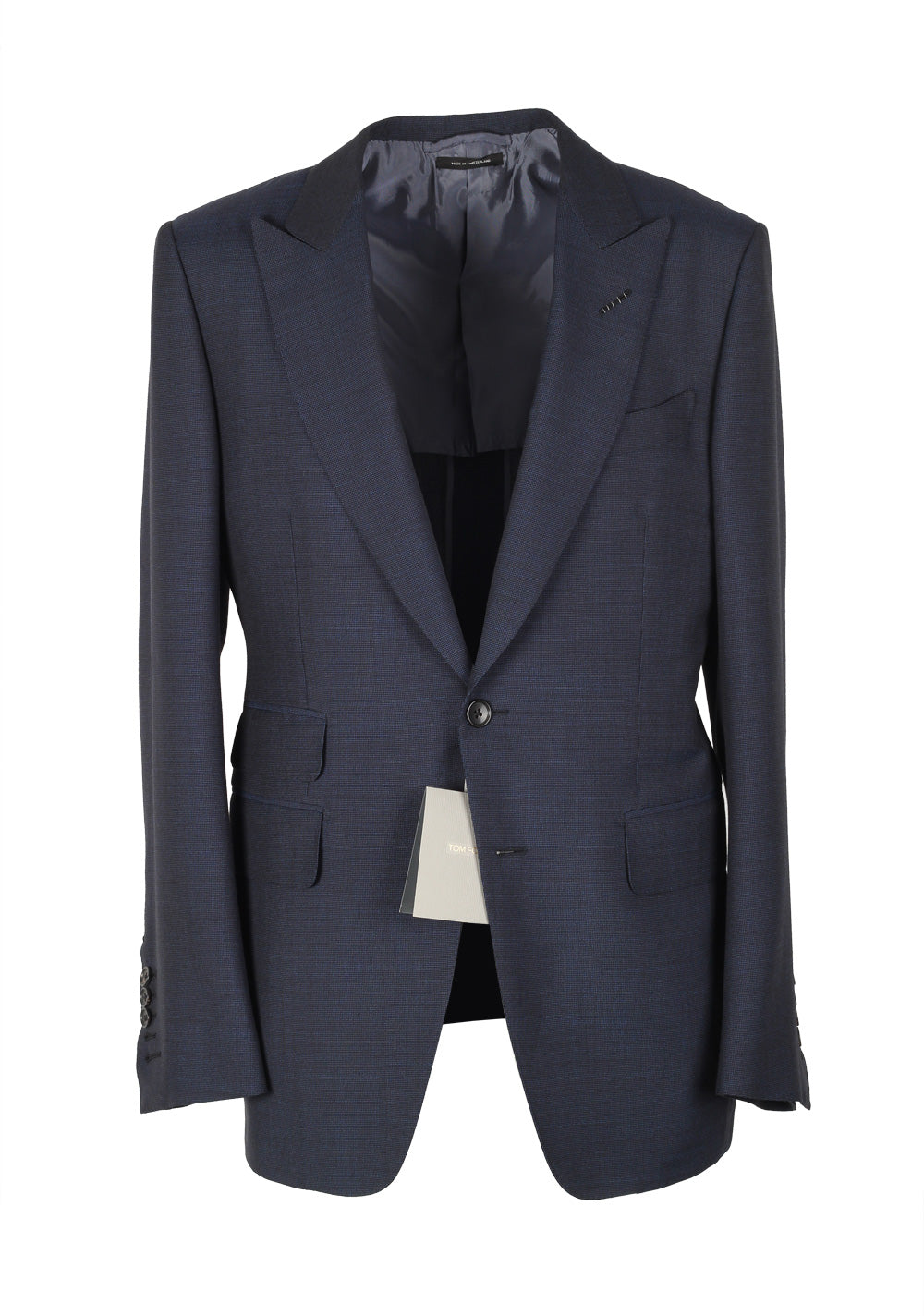 TOM FORD Blue Sport Coat Size 48 / 38R U.S. Wool Mohair Basic Base E