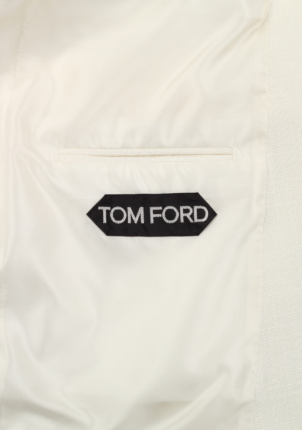 TOM FORD Shelton Off White Sport Coat Size 52 / 42R U.S. Rayon Silk Lining