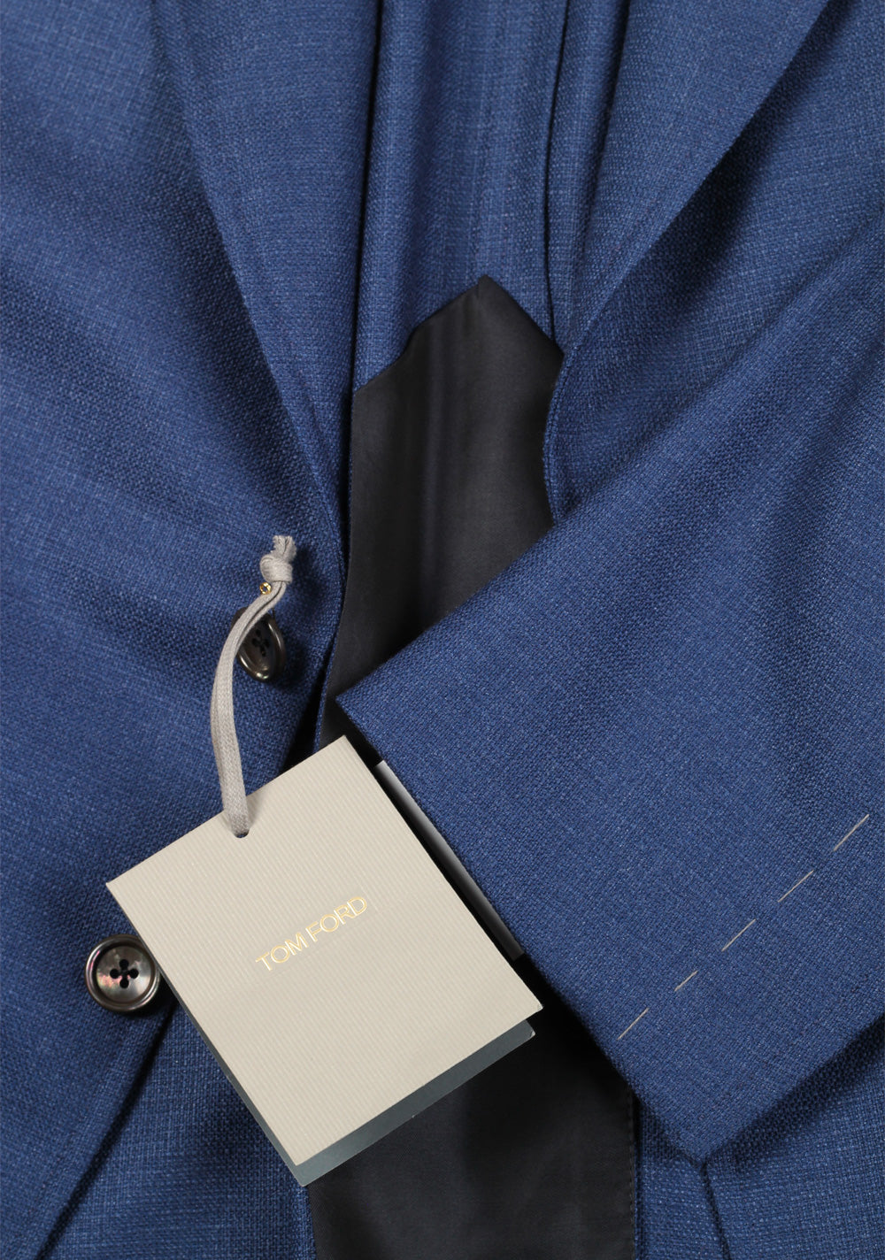 TOM FORD Shelton Blue Sport Coat Size 54 / 44R U.S. Wool Silk And Silk Lining