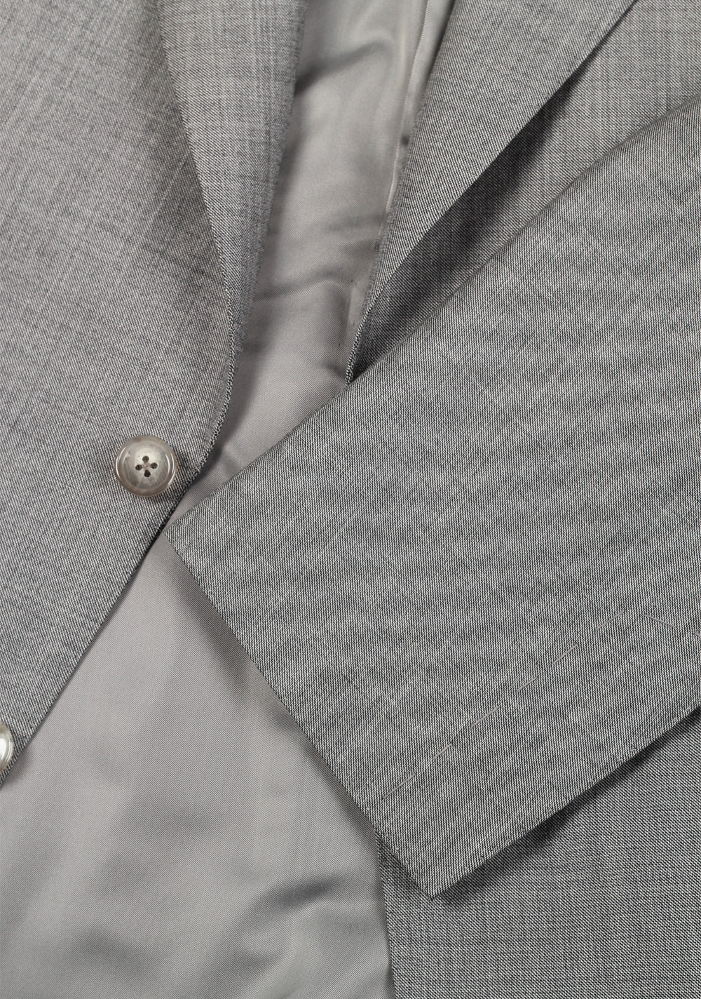 TOM FORD Shelton Sharkskin Light Gray Suit Size 54 / 44R U.S. Wool