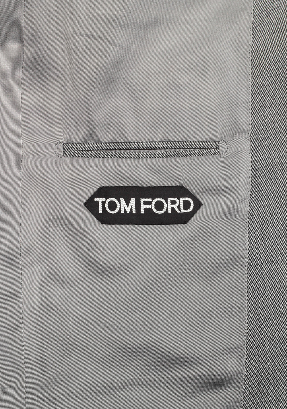 TOM FORD Shelton Sharkskin Light Gray Suit Size 54 / 44R U.S. Wool