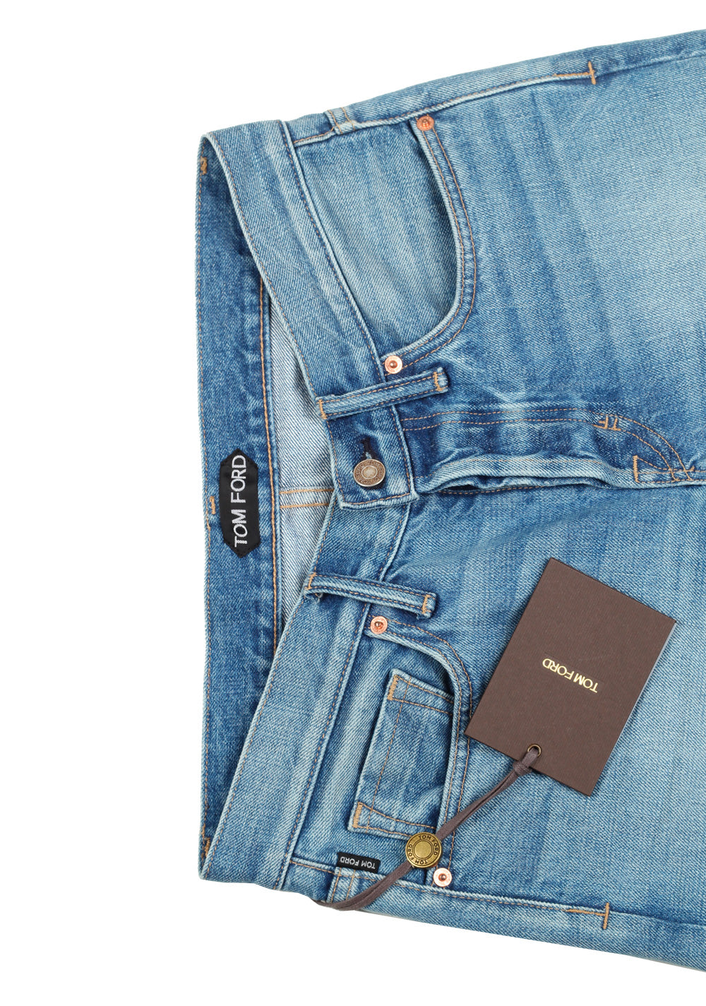 TOM FORD Light Blue Slim Fit Jeans TFD001 Size 47 / 31 U.S.