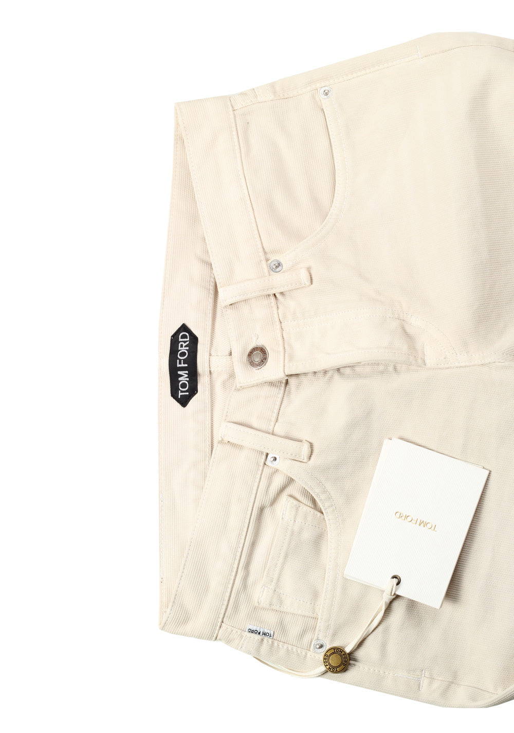 TOM FORD Slim Beige Jeans TFD001 Size 47 / 31 U.S.