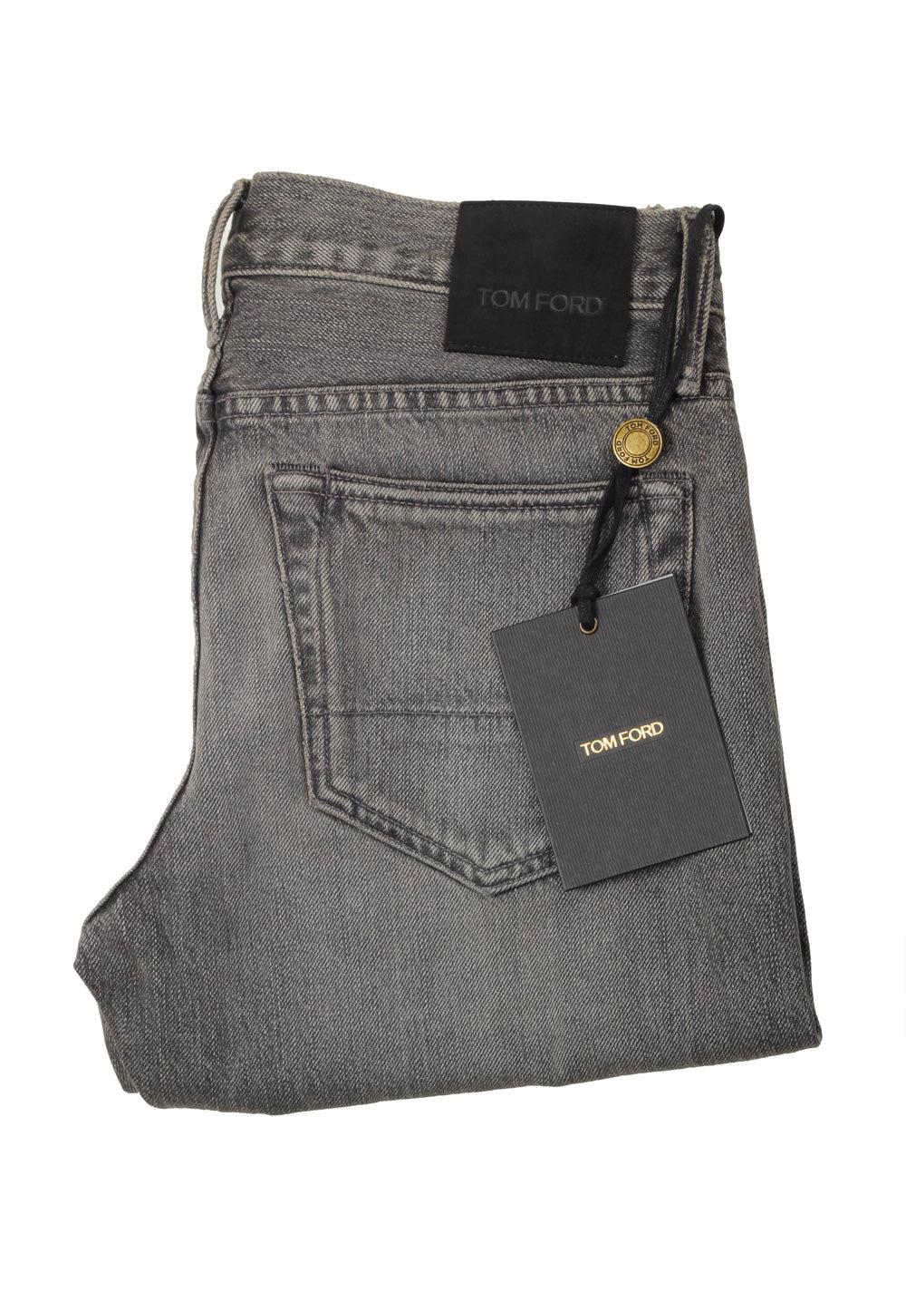 TOM FORD Gray Slim Fit Jeans TFD001 Size 49 / 33 U.S.