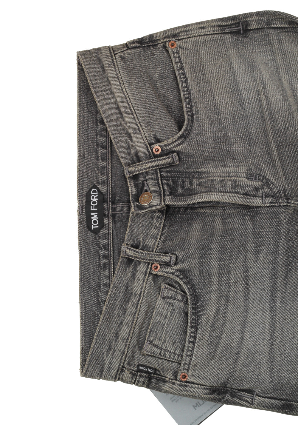 TOM FORD Gray Slim Fit Jeans TFD001 Size 49 / 33 U.S.