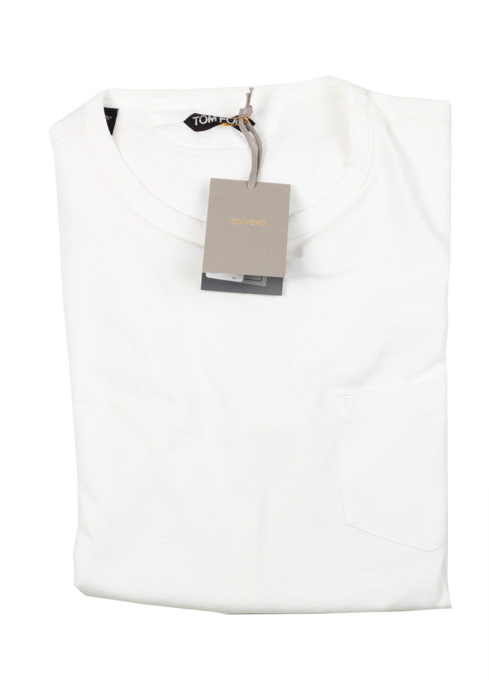 TOM FORD Crew Neck White Tee Shirt Size 52 / 42R U.S.