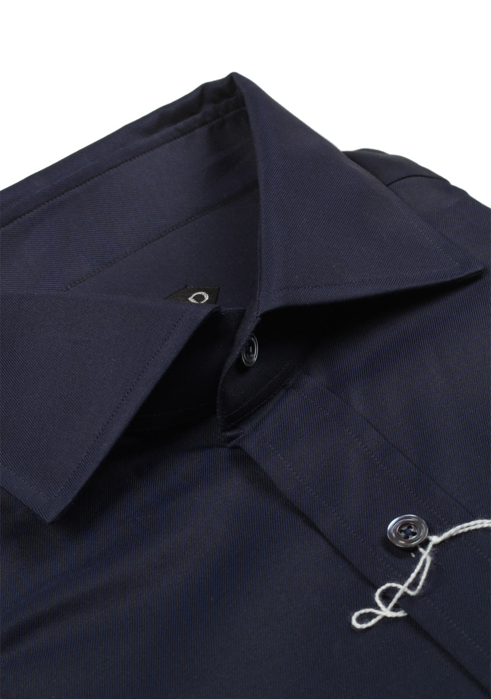 TOM FORD Solid Navy Shirt Size 43 / 17 U.S.