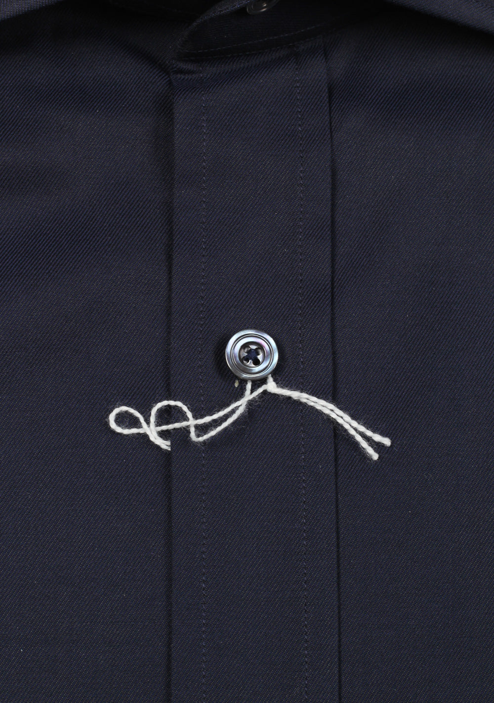 TOM FORD Solid Navy Shirt Size 43 / 17 U.S.