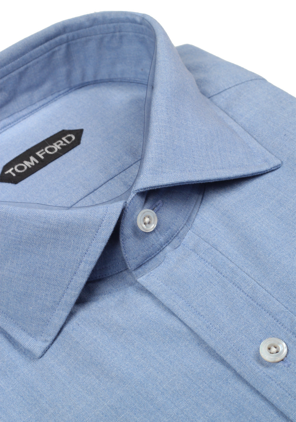 TOM FORD Patterned Blue Shirt Size 44 / 17,5 U.S.