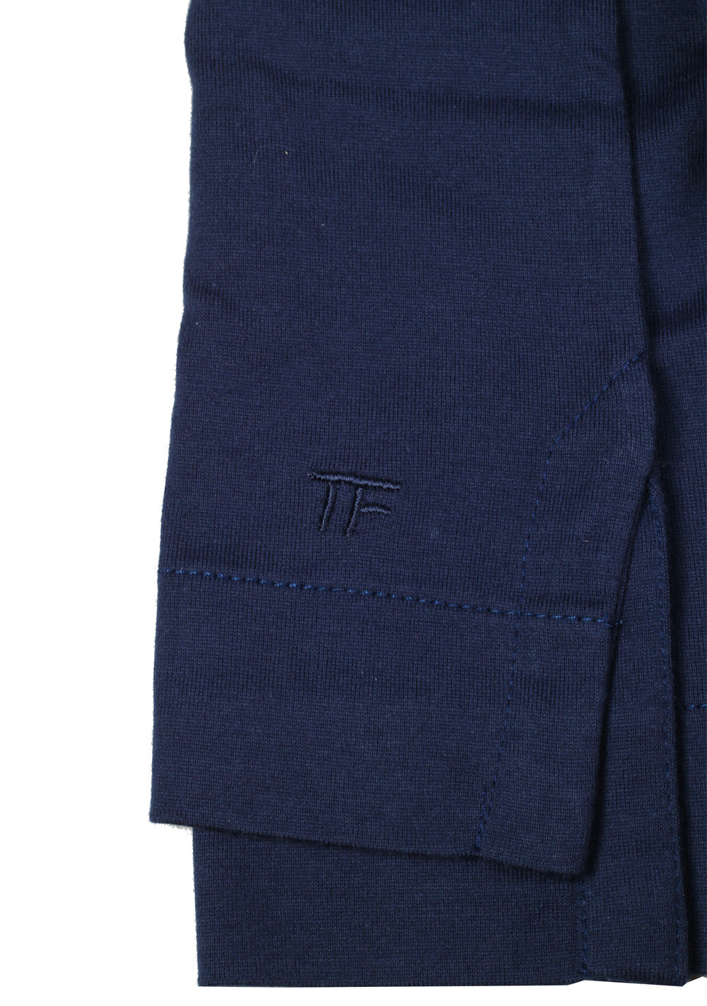 TOM FORD Navy Long Sleeve Polo Shirt Size 48 / 38R U.S.