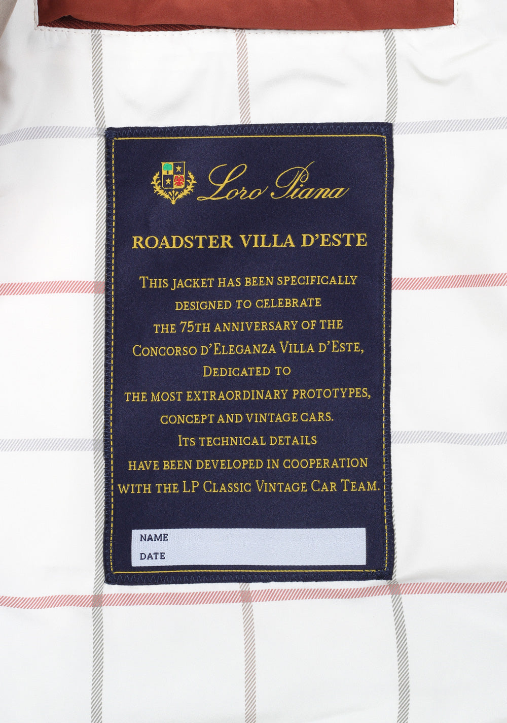 Loro Piana Roadster Villa D'Este Storm System Size M Medium Outerwear