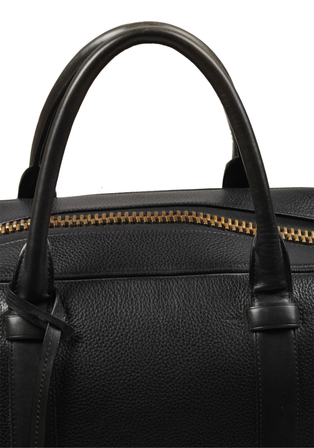TOM FORD Black Zip Doctors Bag With Shoulder Strap