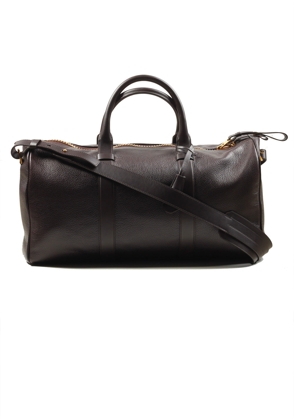 TOM FORD Dark Brown Buckley Duffle Bag