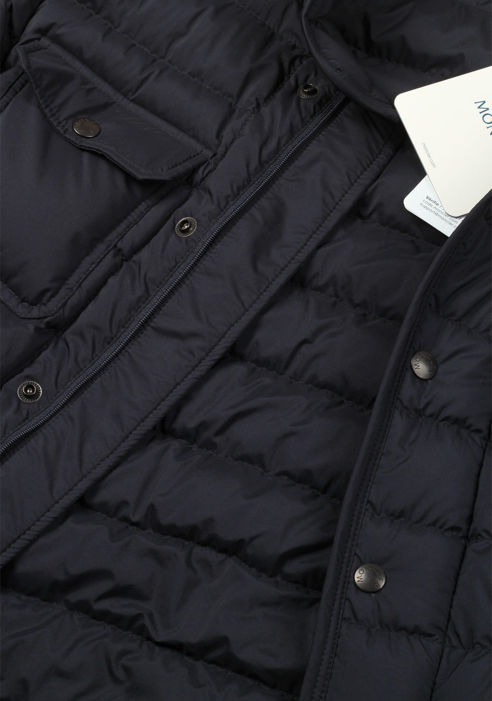 Moncler Navy FAUST Quilted Down Jacket Coat Size 3 / M / 50 / 40 U.S.