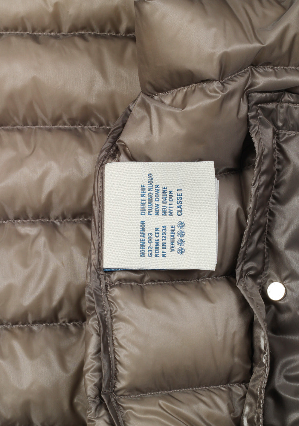 Moncler Taupe ACHILLE Quilted Padded Gilet Vest Size 3 / M / 50 / 40 U.S.