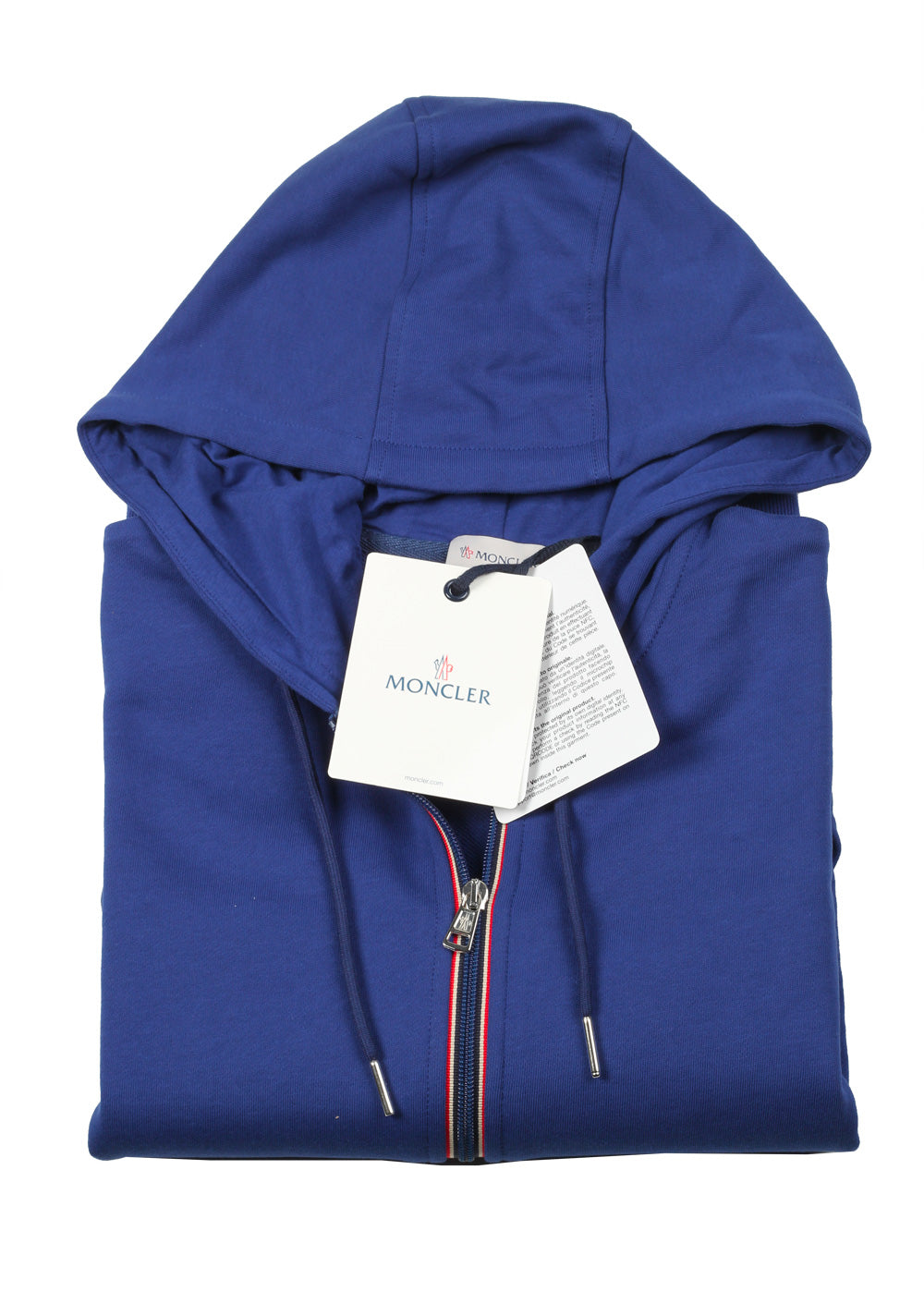 Moncler Blue Sweatshirt Hooded Sweater Size XL / 54 / 44 U.S. Cotton