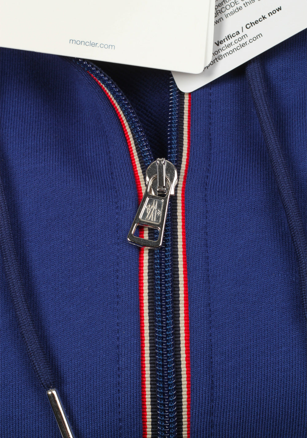 Moncler Blue Sweatshirt Hooded Sweater Size XL / 54 / 44 U.S. Cotton