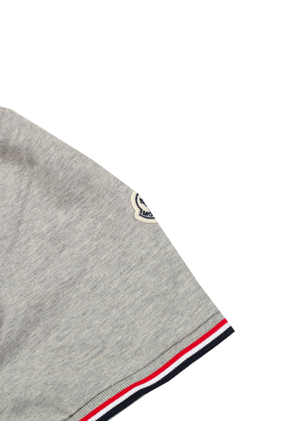 Moncler V Neck Tee Shirt Size L / 40R U.S. Gray