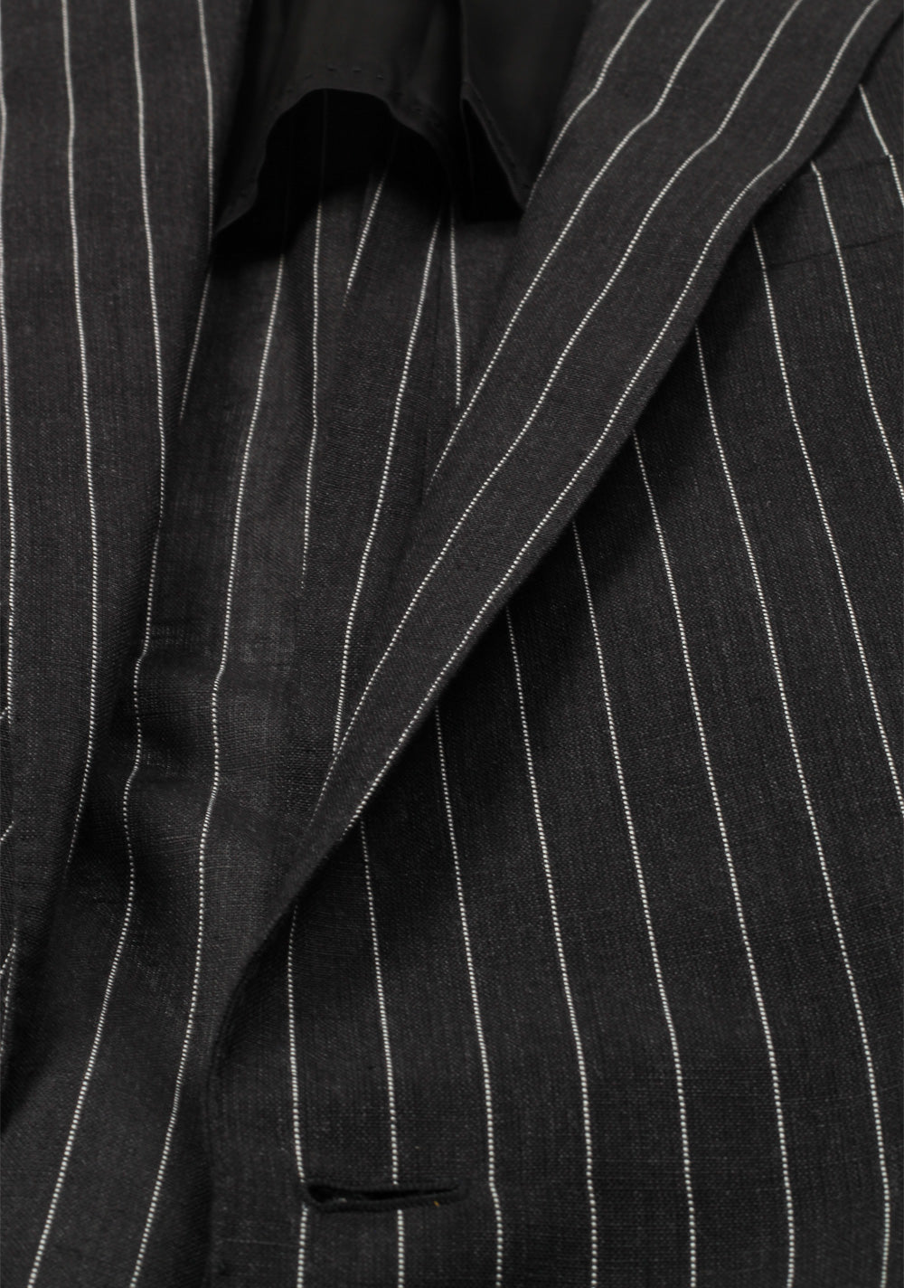 Ralph Lauren Purple Label Charcoal Suit Size 56 / 46R U.S. In Linen Wool