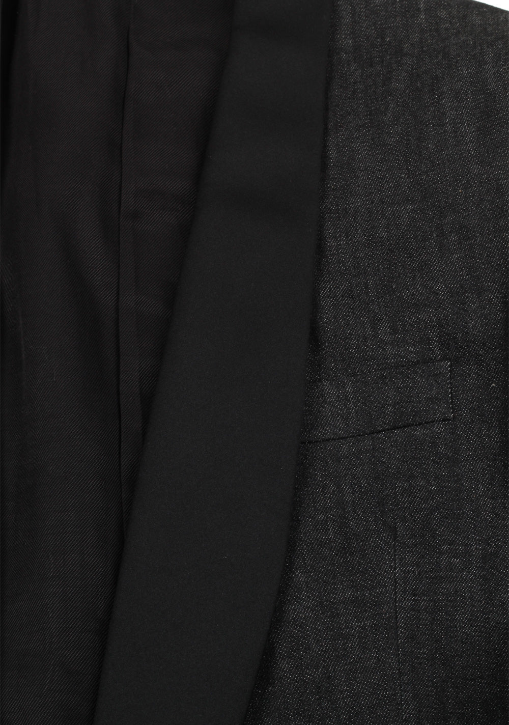 Ralph Lauren Purple Label Charcoal Denim Tuxedo Size 48 / 38R U.S. In Cotton