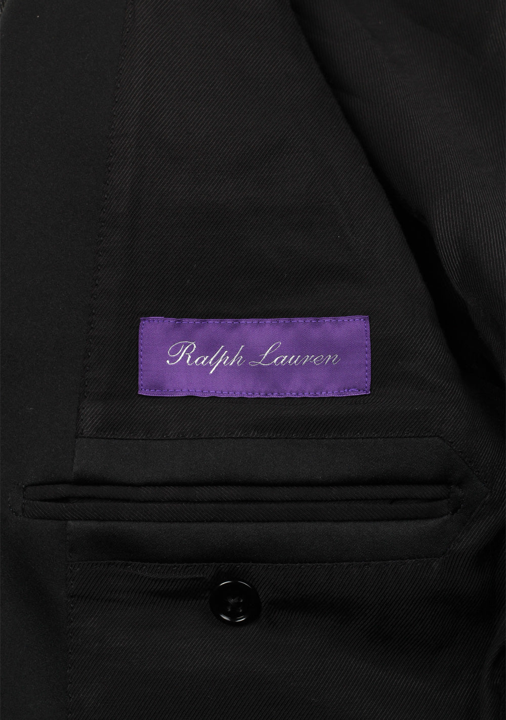 Ralph Lauren Purple Label Charcoal Denim Tuxedo Size 48 / 38R U.S. In Cotton