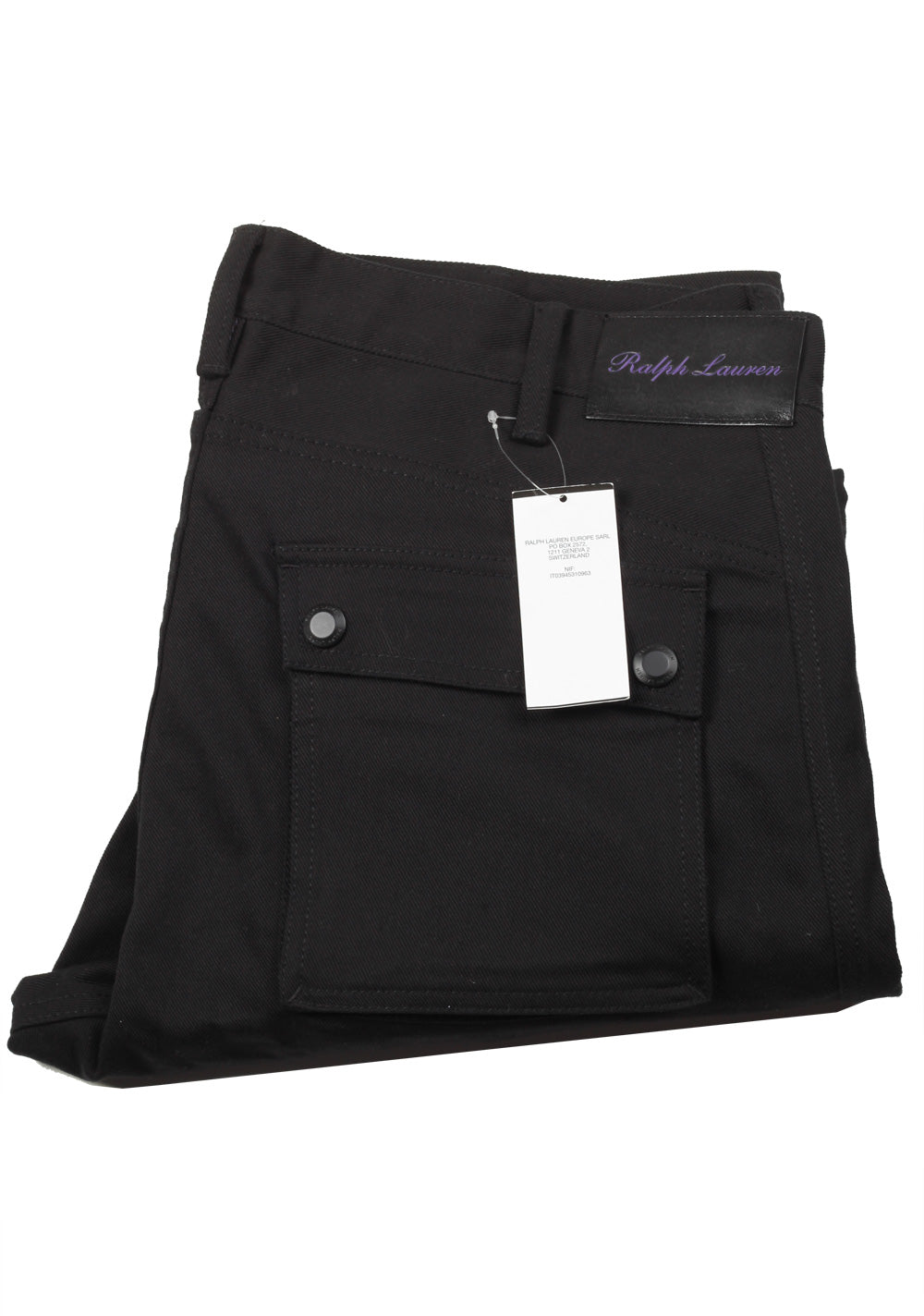 Ralph Lauren Purple Label Black Cargo Moto Jeans Size 56 / 40 U.S.