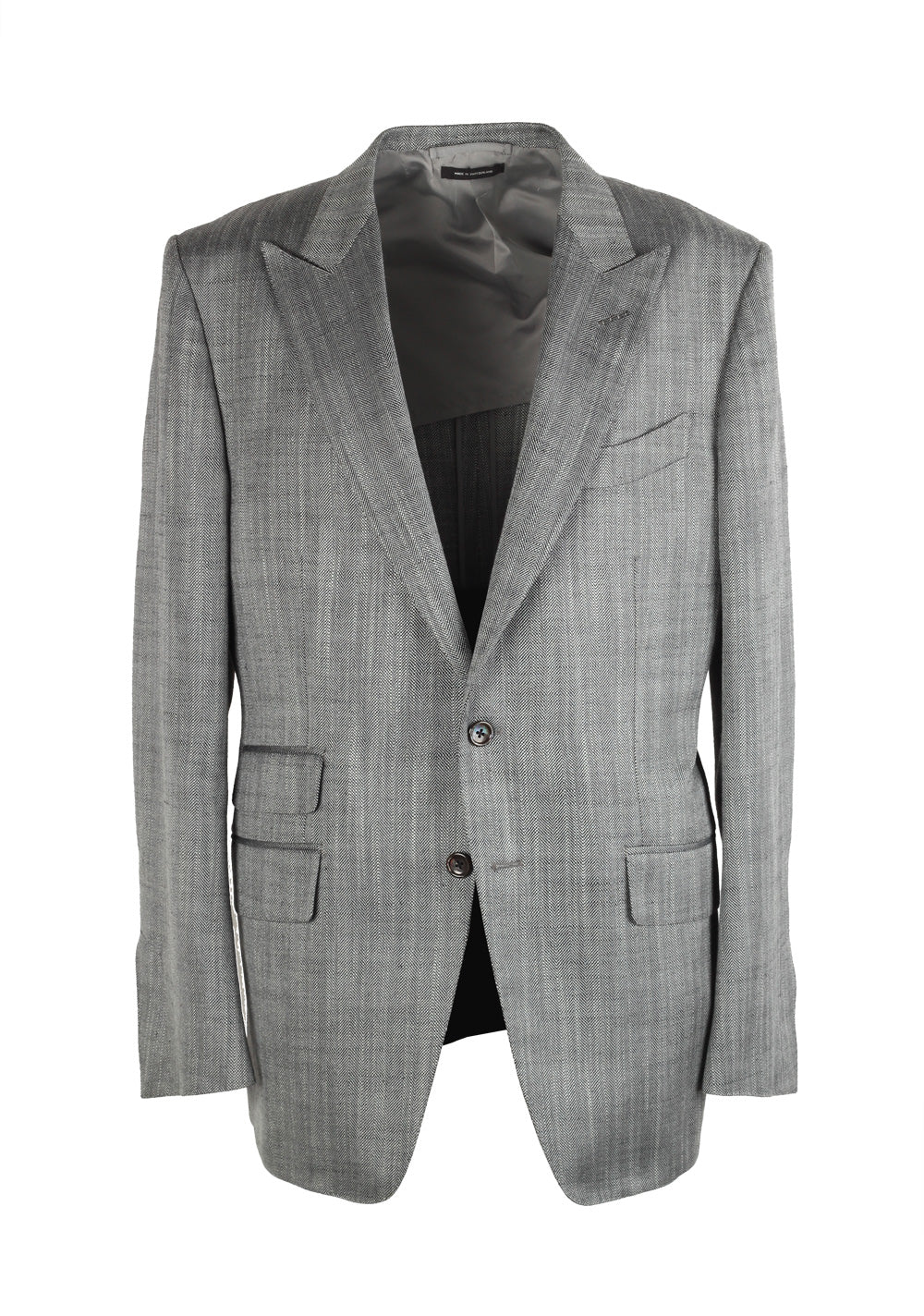 TOM FORD O'Connor Silver Sport Coat Size 54 / 44R U.S. Silk Mohair Fit Y